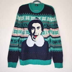 Elf The Movie Santa I Know Him Christmas Sweater XXL